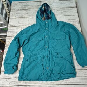 Vintage LL Bean Baxter State Parka Wool Lined Jacket Made In USA Size Large